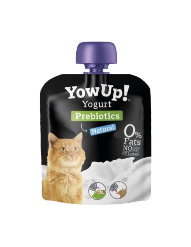 Yowup Yogurt Natural con Calcio y Prebióticos para Gatos