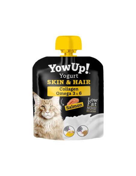 Yowup Yogurt Natural Salmón Piel y Pelo para Gatos