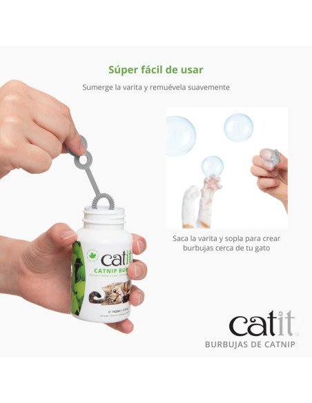 Catnip en Burbujas para gatos Catit
