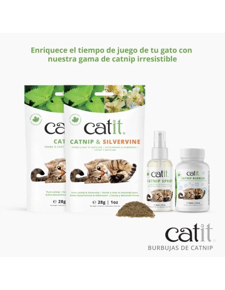 Catnip en Burbujas para gatos Catit