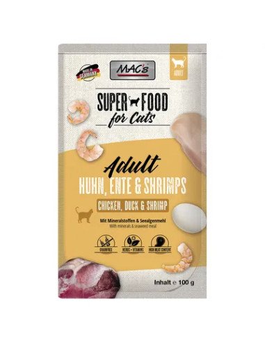 MAC's Cat Pouch Pollo, Pato y Gambas 100gr