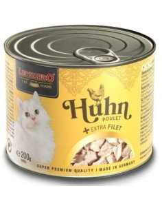 Leonardo Pollo Extra Filete Lata para Gatos 200GR