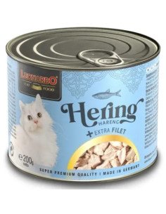 Leonardo Arenque Extra Filete Lata para Gatos 200gr