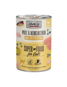 MAC’s Gatos Comida Húmeda Pavo, Vacuno y Arándanos Azules 400gr