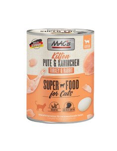 MAC’s Gatos Comida Húmeda Kitten Pavo y Conejo 800gr
