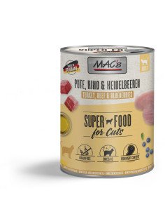MAC’s Gatos Comida Húmeda Pavo, Vacuno y Arándanos Azules 800gr