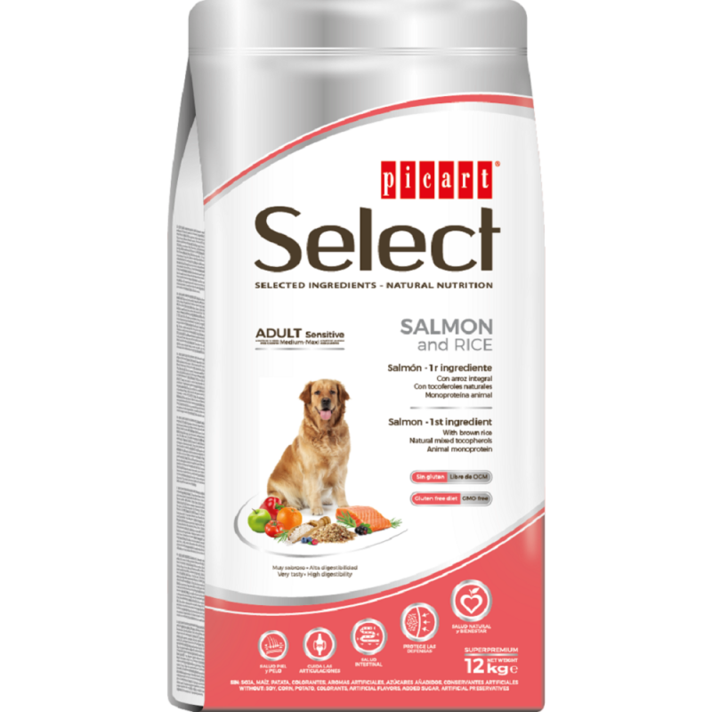 Picart Select Sensitive Salmón Y Arroz 12kg